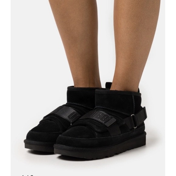 UGG Shoes - UGG‎ Classic Ultra Mini Hybrid Strap Short Boots in Black Size 9